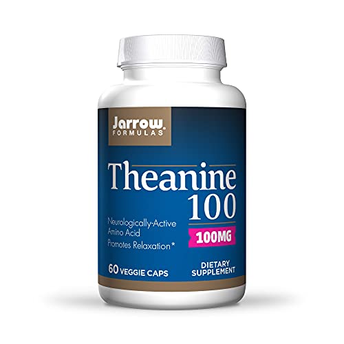 Jarrow Formulas, Theanine Veggie Capsules, 100 mg, 60 Count
