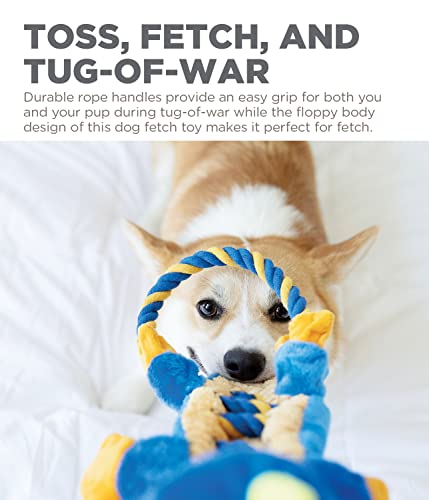 Charming Pet Ropes-A-Go-Go Dragon Interactive Plush Squeaky Dog Tug Toy