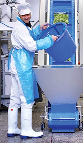 Dunlop Protective Footwear,Steel Toe White Safety Lock, 100% Waterproof PVC, Lightweight and Durable Protective Footwear, Slip-Resistant, 8101200.11, Size 11 US