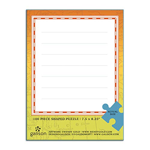 Wendy Gold Nevada Shaped Mini Puzzle, 100 Pieces, 8” x 9.75” – Die-Cut Jigsaw Puzzle Featuring Art by Bestselling Artist Wendy Gold – Makes a Great Gift Idea