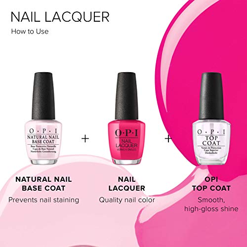 OPI Nail Polish Top Coat, Matte Finish, Seals in Color, Prevent Scratches or Chipping, Up to 7 Days of Wear, 0.5 fl oz