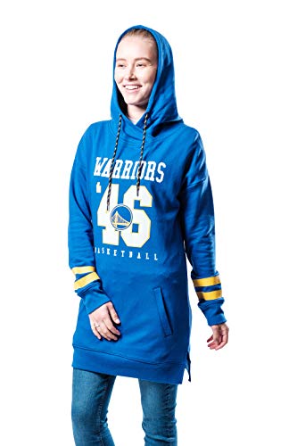 Ultra Game NBA Los Angeles Lakers Womens Tunic Hoodie Pullover Terry Sweatshirt, Team Color, X-Large