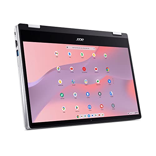 Acer Chromebook Spin 314 Convertible Laptop | Intel Pentium Silver N6000 | 14' HD Corning Gorilla Glass Touch Display | 4GB LPDDR4X | 128GB eMMC | Intel Wi-Fi 6 AX201 | Chrome OS | CP314-1H-P9G7