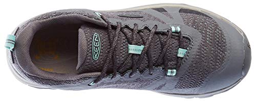 KEEN womens Terradora 2 Waterproof Low Height Hiking Shoe, Steel Grey/Ocean Wave, 10.5 US