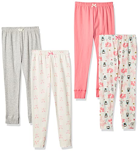 Hudson Baby Unisex Baby Cotton Pants and Leggings Girl Forest, 6-9 Months