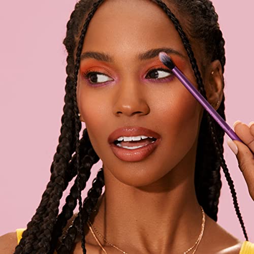 Real Techniques Everyday Eye Essentials Makeup Brush Kit, Eye Makeup Brushes for Eye Liner, Eyeshadow, Brows, and Lashes, Synthetic Bristles, Cruelty-Free and Vegan, 8 Piece Set