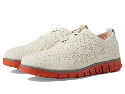 Cole Haan Zerogrand Stitchlite Oxford Egret/Burnt Ochre 8.5 D (M)