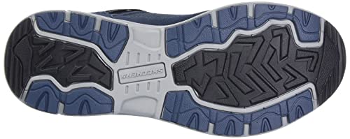 Skechers Men's Oak Canyon Oxford, Navy/Lime, 8