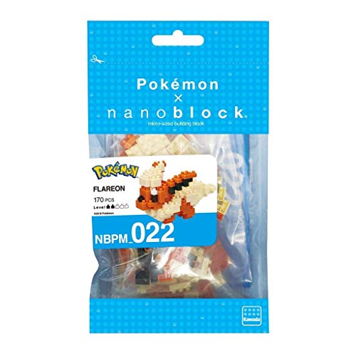 nanoblock - Flareon [Pokémon], Pokémon Series Building Kit