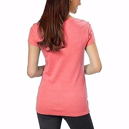 Kirkland Signature Ladies' Cotton V-Neck Tee (Small, Pink)