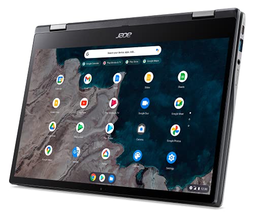 Acer Chromebook Spin 513 R841LT-S6DJ | 13.3' FHD IPS Touch Corning Gorilla Glass Display | Qualcomm Snapdragon 7c Compute Platform | 8GB LPDDR4X | 128GB eMMC | 4G LTE | WiFi 5 | Chrome OS, Gray