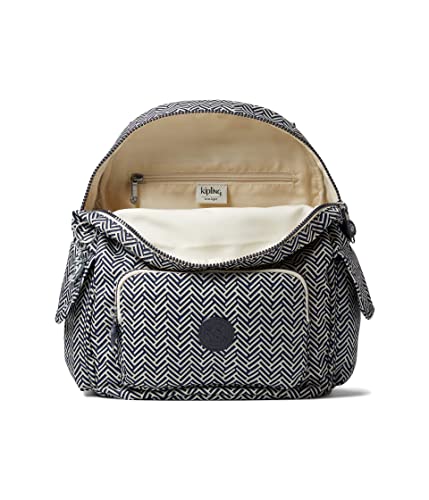 Kipling Women's City Pack Small Backpack, Lightweight Versatile Daypack, School Bag, Urban Chevron, 10.75''L x 13.25''H x 7.5''D