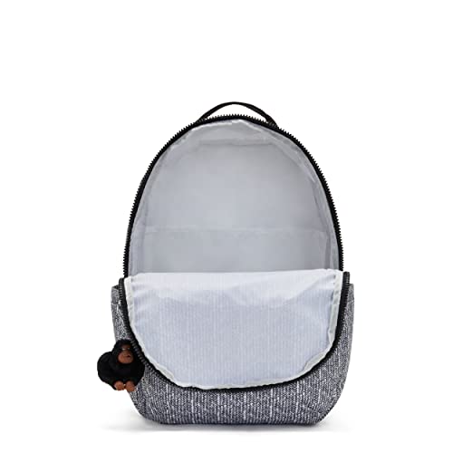 Kipling Women's Seoul Extra Large 17” Device Backpack, Durable, Roomy with Padded Shoulder Straps, School Bag, Simply Chevron, 34.5'' L x 45'' H x 23'' D