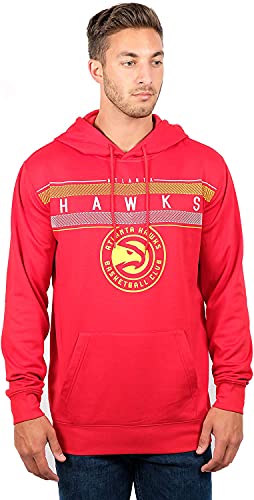 Ultra Game NBA Atlanta Hawks Mens Fleece Midtown Pullover Sweatshirt, Team Color, Medium