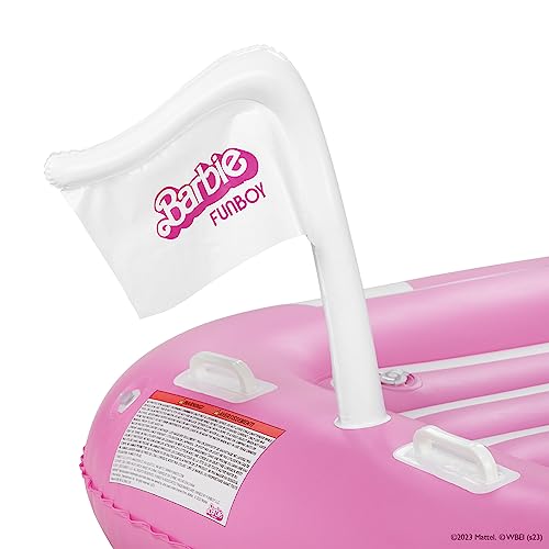 Barbie The Movie and FUNBOY Speed Boat Inflatable Pool Float Medium