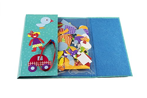 Creativity for Kids My First Fun Felt Shapes - Travel Friendly Felt Board for Toddlers, Crafts and Pretend Play - 100+ Pieces