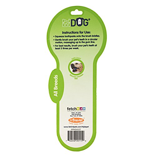 EZDOG Patented Finger Brush for Brushing Dog's Teeth - Easy to Use Fingerbrush for All Dogs - Comfortable and Easy Dog Teeth Cleaning Tool, Dishwasher Safe