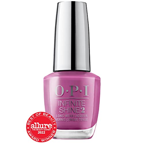 OPI Infinite Shine 2 Long-Wear Lacquer, Grapely Admired, Purple Long-Lasting Nail Polish, 0.5 fl oz