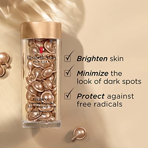Elizabeth Arden Vitamin C Ceramide Capsules Serum, Daily Skin Care, Birghtening Face Serum