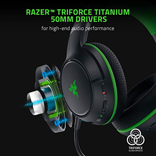 Razer Kaira Pro Wireless Gaming Headset for Xbox Series X|S, Xbox One: Triforce Titanium 50mm Drivers - Supercardioid Mic - Dedicated Mobile Mic - EQ Pairing - Xbox Wireless and Bluetooth 5.0 - Black