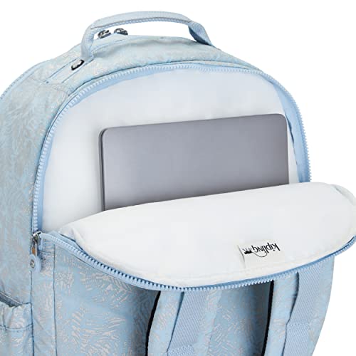 Kipling Women's Seoul Extra Large 17” Device Backpack, Durable, Roomy with Padded Shoulder Straps, School Bag, Glistening Floral, 34.5'' L x 45'' H x 23'' D