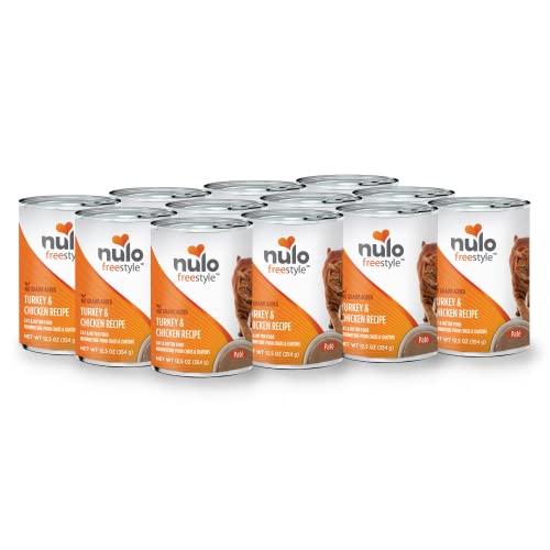 Nulo Freestyle Cat and Kitten Wet Pate Canned Cat Food, Premium All Natural Grain-Free, with 5 High Animal-Based Proteins and Vitamins to Support a Healthy Immune System and Lifestyle(Pack of 12)