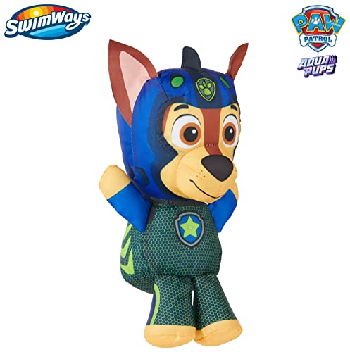 SwimWays Paw Patrol AquaPups Chase Swim Huggable, Paw Patrol Toys, Bath Toys and Beach Toys, Floating Water Stuffed Animal for Kids Aged 1 and Up