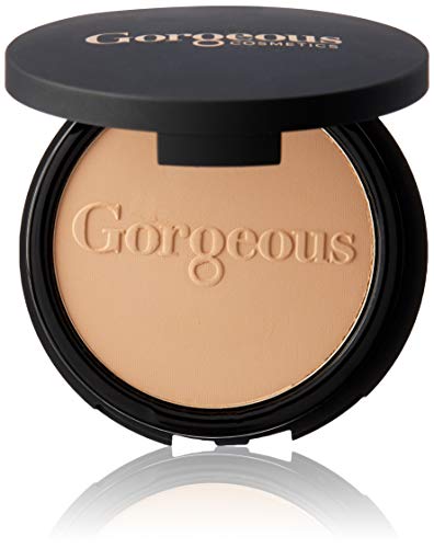 Gorgeous Cosmetics Powder Perfect, Pressed Powder Foundation, Compact with Mirror, Highly Pigmented and Buildable for Medium Coverage, Shade 07-PP