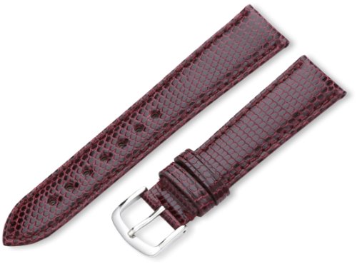 Hadley-Roma 16mm 'Women's' Leather Watch Strap, Color:red (Model: LSL715RC 160)