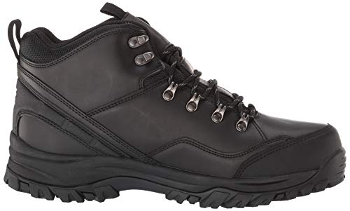 Skechers mens Relaxed Fit Resment Traven Hiking Boot, Black/Black, 8 US