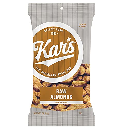 Kar's Nuts Raw Almonds 3 oz Bag (Pack of 12)