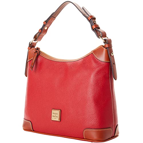 Dooney and Bourke Handbag, Pebble Grain Hobo Shoulder Bag - Red