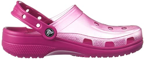 Crocs Unisex Men's and Women's Classic Translucent Clog, Candy Pink, 8 US