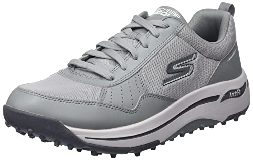 Skechers Men's Go Arch Fit Golf Shoe Sneaker, Gray, 12.5