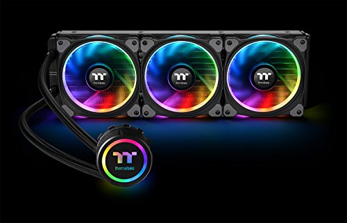 Thermaltake Floe 360mm, 16.8 Million Color Software Enabled (TT RGB Plus/Alexa/Razer Chroma), AMD (AM5/AM4)/Intel (LGA 2066/1200), AIO CPU Liquid Cooler CL-W158-PL12SW-A