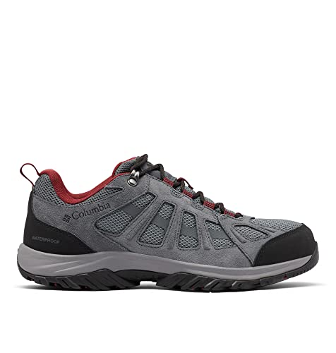 Columbia Men's Redmond III Waterproof Hiking Shoe, Titanium Grey Steel/Black, 8.5