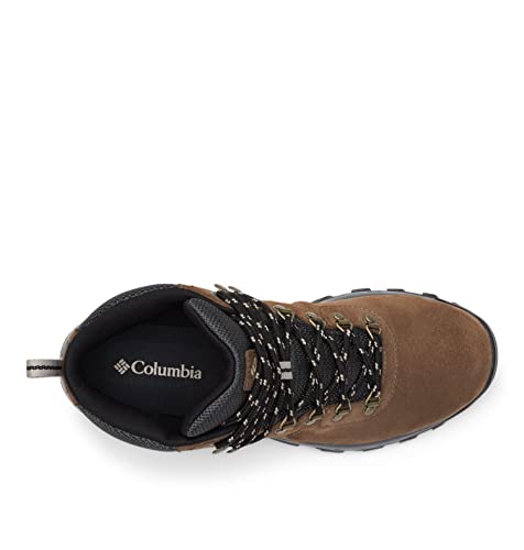 Columbia Men's Newton Ridge Plus II Suede Waterproof Hiking Shoe, Dark Brown/Dark Grey, 7.5