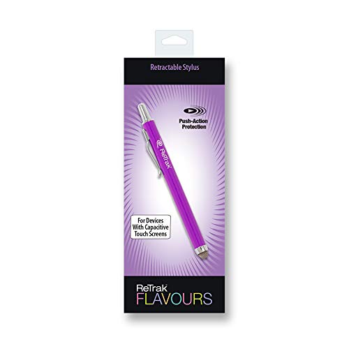 ReTrak Retractable Stylus, Purple (ETSTYLUSRL)