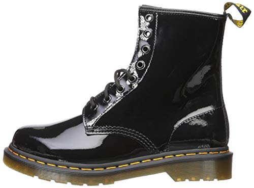 Dr. Martens Women's Lace Boot , Black Patent Lamper, 6 US