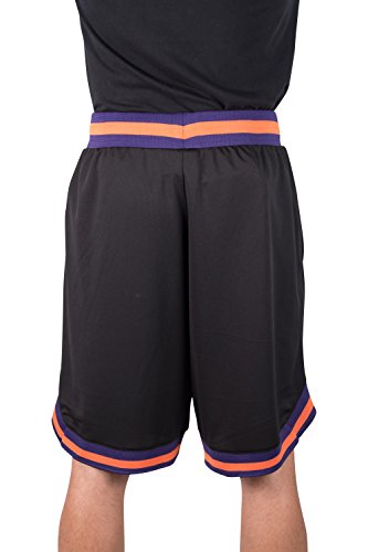 Ultra Game NBA Phoenix Suns Mens Woven Basketball Shorts, Team Color, Large