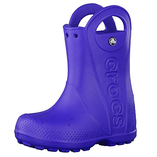 Crocs Kids' Handle It Rain Boots , Cerulean Blue, 9 Toddler