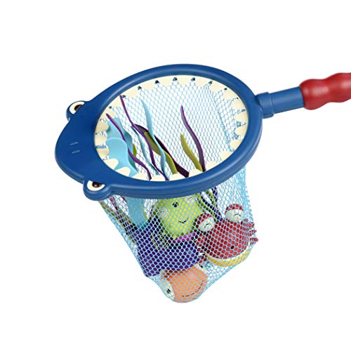 B. toys – Shark Scoop-A-Diving Pool Toys - 1 Shark Net and 4 Water Toys for Kids 3+ (5Piece)