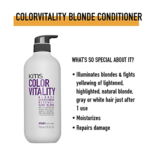 KMS COLORVITALITY Blonde Illuminating Purple Conditioner, 25.3 oz