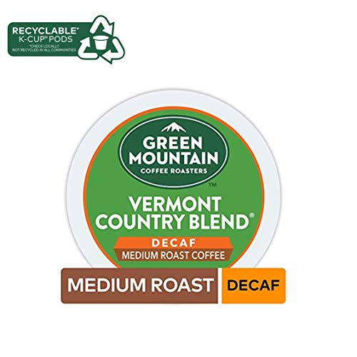 Green Mountain Coffee Roasters Vermont Country Blend Decaf, Single-Serve Keurig K-Cup Pods, Medium Roast Coffee, 96 Count