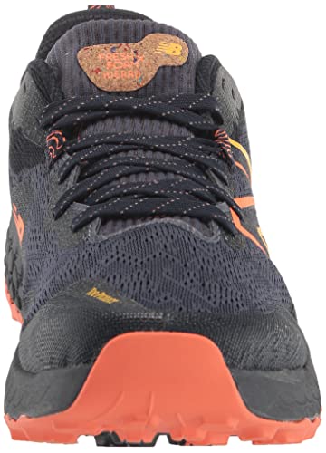 New Balance Men's Fresh Foam X Hierro V7 Trail Running Shoe, Thunder/Vibrant Orange/Vibrant Apricot, 9.5