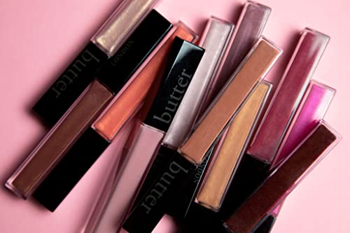 butter LONDON Plush Rush Plumping Lip Gloss, Ultra-Shine and Hydrating, Improves Lip Texture, Cruelty Free, Flirt