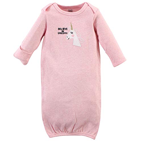 Luvable Friends Unisex Baby Cotton Gowns, Unicorn, 0-6 Months US
