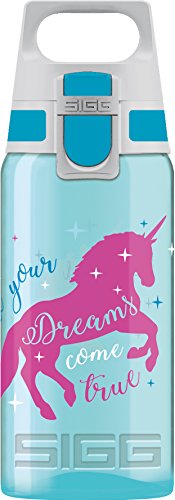 SIGG - Kids Water Bottle - Viva One Unicorn - Leak-Proof Lid - Dishwasher - Bpa Free - Sport and Bike - One Hand Children's Drink Bottle - 17 Oz