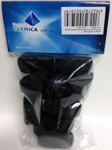 Tetra-Teknica XFFZDP-BLK Lapel and Headset Microphone Windscreen, Color Black, One Dozen Pack