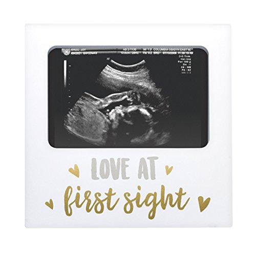 Tiny Ideas Love at First Sight Sonogram Keepsake Photo Frame, Ultrasound Photo Frame for Baby Girl or Baby Boy
